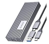 ORICO Boîtier SSD M.2 NVMe 20Gbps USB3.2 Gen2x2 Adaptateur PCIe USB-C pour NVMe M-Key/M+B Key SSD 2230/2242/2260/2280, Aluminium Adaptateur USB(Gilet de Refroidissement,UASP,Trim,4 to)-M233