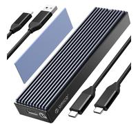 ORICO Boîtier SSD M.2 NVMe SATA, Adaptateur USB3.2 Gen2 10Gbps PCI-E NVMe M-Key, 6Gbps NGFF SATA B+M Key pour M.2 SSD Taille 2230/2242/2260/2280,(sans Outil, 2 Câbles)- M2PVM