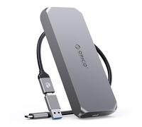 ORICO Boîtier SSD M2 40 Gbps compatible avec USB4 Thunderbolt 4/3, jusqu'à 3100 Mo/s NM2 NVMe adaptateur pour SSD 2230 2242 2260 2280 (clé M) Boîtier en aluminium COM2