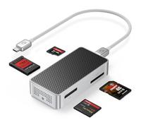 ORICO CFexpress Lecteur de carte mémoire 40 Gbps type B/A et SD/TF UHS-II avec quatre emplacements, lecteur de carte USB4 haute performance compatible avec Thunderbolt 3/4/5