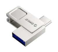 ORICO Clé USB 256 Go 100 Mo/s, Mini USB 3.0 Double Drive Métal avec Anneau