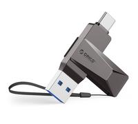 ORICO Clé USB 32 Go USB 3.2 OTG, Jusqu'à 150 Mo/s, 2-en-1, Type C, Métal, Compatible iPhone 17/16/15, Smartphones et Tablettes Android, Mac, Ordinateurs Portables et PC, Gris, CB05