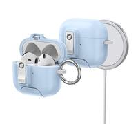ORICO Étui pour AirPods 4e génération avec Support, Charge MagSafe et Couvercle magnétique, Protection Anti-Chute performante,Bleu-CP34