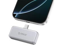 ORICO FlashPod 512Go SSD Portable jusqu'à 2000 Mo/s, SSD Externe avec Prise Directe et 4K 60Hz ProRes, Seulement Compatible avec iPhone 15/16 Série, Smartphone, Ordinateur avec Type C Port S20