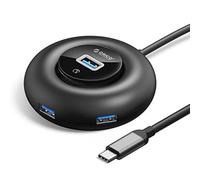 ORICO Hub USB 3.0, 4 Port USB C Hub avec Port d'alimentation supplémentaire et câble d'extension de 30cm pour MacBook, iMac, XPS, USB Flash