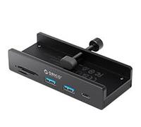 ORICO Hub USB 3.2 en aluminium avec port USB-C PD 60 W, répartiteur USB 10 Gbps 6 ports avec 2 types A 3.2 et 1 type C 3.2, SD/TF 3.0, AUX, câble de 100 cm pour moniteurs, bureaux