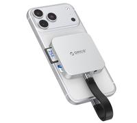 ORICO Lecteur de Cartes SD USB-C magnétique,Card Reader SD 3.0, avec Port USB-C 100W, Type-C 5 Gbps, AUX 3,5 mm,Compatible avec iPhone 17/16/15, Transfert de données 104 MB/s, AIR5C
