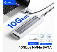 ORICO M.2 NVMe SATA SSD boîtier USB externe sans outil 10Gbps M.2 NVMe vers USB adaptateur prise en charge UASP pour PCIe NVMe et SATA SSD NVME SATA -10Gbps