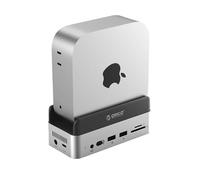 ORICO MiniDock Hub et support pour Mac mini M4/M4 Pro avec SSD externe 512 Go 40 Gbps, hub USB C avec 2 ports USB-A 10 Gbps, HDMI 4K @ 60 Hz, PD 100 W, SD/TF 3.0 Lecteur de cartes VS40