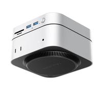 ORICO MiniMate 4 To SSD externe compatible avec Mac mini M4, 2 To pour traitement de données 40 Gbps (3200 Mo/s), 2 To pour 1000 Mo/s de stockage de sauvegarde, USB 3.0 (10 Gbps) x 3, TF & SD 4.0