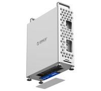 ORICO MiniPro Mac Mini M4 Station d'accueil & Support avec SSD Externe, Hub USB-C 10Gbps, Étui Protecteur en Alliage D'aluminium Vertical Compatible avec Mac Mini M4/M4 Pro - MS10 (DIY)