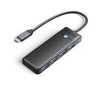 Orico Multiplicateur Hub 4 Ports Type-C vers USB 3.0 Haute Vitesse 5 Gbps Noir