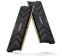 ORICO Raceline Champion DDR5 RAM, Mémoire de Bureau, Faible Latence, Overclocking Double Plateforme, on-Die ECC, Unbuffered DIMM, H500 (6000MHz CL30 32Go(2×16Go), Nero, 32Go(2×16Go))