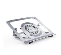 ORICO Refroidisseur Ordinateur Portable RGB, Support PC Portable Gaming avec Ventilateur Silencieux, Réglable en Hauteur, Ergonomique, Pliable & Compatible Laptops jusqu'à 17,3 Pouces - NSF1, Argent