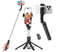 ORICO Selfie Stick 4 Pieds, Tige en Acier Inoxydable de 103 cm, Base Ultra-Stable, Trépied Pratique pour iPhone et Android, Idéale pour Photos de Groupe, Vlogs et Paysages