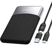 ORICO SSD Externe 512Go avec Câble USB C 2 en 1, Disque Dur Externe SSD USB 3.2 Gen 1 Jusqu'à 460 Mo/s, SSD Portable pour Smartphone USB-C, PC, Tablette, Ordinateur Portable - M25PRO