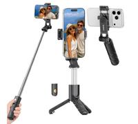 ORICO Support Selfie Rétractable, Trépied pour Smartphone de 69 cm, Rotation 360° avec Télécommande Détachable, Compatible avec iPhone, Samsung Galaxy et Huawei