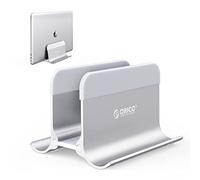 ORICO Support Vertical pour Ordinateur Portable, Réglable Vertical en Aluminium,Laptop Stand Peu encombrant, Bureau Laptop Stand pour MacBook/Surface/Dell/Ordinateur Portable de Jeu - Argent