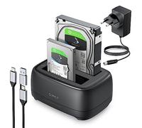 ORICO USB C Station d'accueil pour Disque Dur, 2 Baies Clone Dock Disque Dur pour SATA 2,5/3,5" SSD HDD Jusqu'à 40 to, UASP, sans Outils, Alimentation et câble USB Inclus(DD28C3-C)