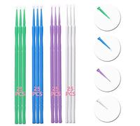 ORICOOL Lot de 100 Pinceaux Peinture Multifonction avec 4 Tailles de 1,0 mm, Violet, 1,5 mm, Vert, 2,0 mm, Bleu, 2,5 mm