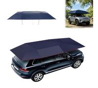 ORIDLECTAL Housse de Voiture Automatique, Auvent Pliant De Protection Solaire Isolant, Couverture de Parapluie Portable, avec télécommande, Léger, Facile à Transporter 4.2MSilver