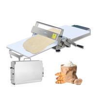 ORIDLECTAL Laminoir Manuel Professionnel Acier Inoxydable, Laminoir À Pâte Pliable Usage Intensif Domestique/Commercial, pour Pâtisseries Feuilletées et Pizzas TYPE400