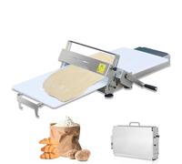 ORIDLECTAL Laminoir Pate Feuilletée, Laminoir a Pizza Professionnel, Acier Inoxydable, Design Pliable, Épaisseur Réglable, pour Boulangeries et Restaurants TYPE400