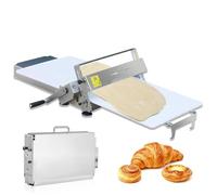 ORIDLECTAL Laminoir Professionnel, Laminoir a Pizza et Pâtisserie, Structure Acier Inoxydable Pliable, Épaisseur Réglable, pour Croissants/Pains/Feuilletées TYPE400