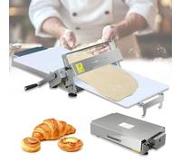 ORIDLECTAL Laminoir Professionnel Pliable, Laminoir Patisserie et Pizza, Acier Inoxydable + PE, Épaisseur Réglable, pour Boulangeries Commerciales et Maison TYPE400