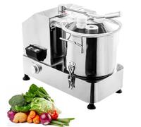 ORIDLECTAL Mandoline Professionnelle avec Coupe Viande et légumes : Moteur 2000W, Vitesse Continue, Bol Large, Verrouillage sécurité, rinçage Facile. pour Cantine, Restaurant, Traiteur 9L