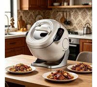 ORIDLECTAL Multicuiseur Intelligent, Machine de Cuisson Automatique 6L 2000W : Chauffe intégrale 3D, écran Tactile, sans fumée. pour Sauter, mijoter, Cuire. Adapté régimes Alimentaires