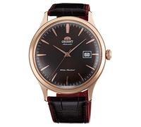 Orient Bambino V4 Montre automatique à remontage manuel mécanique classique avec bracelet en cuir et boîtier en acier inoxydable pour homme