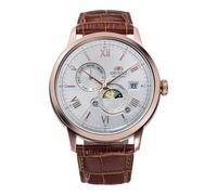 Orient Classic Bambino Sun & Moon - Montre pour Homme Automatique et à remontage Manuel mécanique Classique