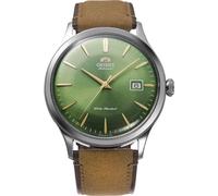 Orient Classic Bambino V4 2e génération Montre mécanique Automatique et à remontage Manuel en Cuir Classique élégante Fine RA-AC0P, Vert Clair, Classique