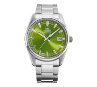 Orient Montre Homme Stretto Date RA-AC0R05E – Automatique (remontage manuel) Acier Cadran vert 38 mm