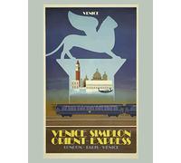Orient Express London Paris Venice: Vintage Travel Poster Cover | Jan 1, 2021 to Dec 31, 2021 | Full Year Calendar Page | 8.5 X 11 Inches | 120 Pages | Inspirational Quotes & Pages for Notes