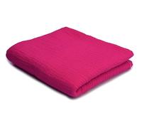 Orient Fashion Mousseline Double Gaze, Tissu en Coton, 50 x 130 cm (Amarante)