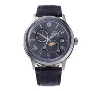 Orient Homme Analogique Mécanique du Vent à la Main Montre avec Bracelet en Cuir RA-AK0806L