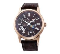 Orient Homme Analogique Mécanique Montre avec Bracelet en Cuir RA-AK0009T10B