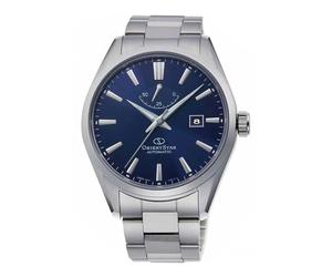 Orient Montre analogique Automatique pour Homme avec Bracelet en Acier Inoxydable RE-AU0403L00B, Argenté/Bleu., Bracelet