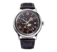 Montre ORIENT RA-AK0804Y pour Homme Brun chocolat en Acier