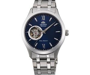 Orient Open Heart Men's Automatic Manual Winding Mechanical Classic Steel Band Skeleton Dial Wrist Watch