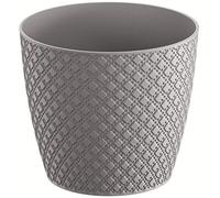 Orient Pot de fleurs 1L en plastique 128x128x112 mm, Gris