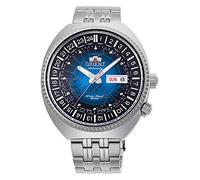 Orient Revival World Map Montre-Bracelet Automatique pour Homme à remontage Manuel mécanique Classique Bracelet et boîtier en Acier Inoxydable, Bleu, Classique/élégant