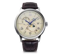 ORIENT RN-AK0803Y Bambino Classic Soleil et Lune Cuir Homme Import Japon Neuf, Lot de 2, montre