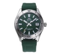 Orient Sports Mako 40 mm - Montre pour Homme Automatique à remontage Manuel étanche AC0Q, Silicone Vert, Sportif