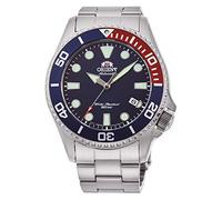 Orient Triton Montre-Bracelet Automatique pour Homme à remontage Manuel mécanique Sportif Plongée avec Couronne 4 Heures, Acier Pepsi, Bracelet