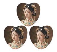 Oriental Beauty Lot de 3 désodorisants à suspendre pour voiture, maison, bureau Noir