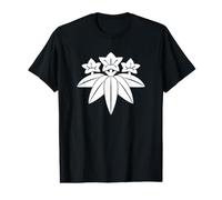 Oriental Bleu Kamakura Minamoto Japon Mon Vector Art T-Shirt Graphique avec Valeur