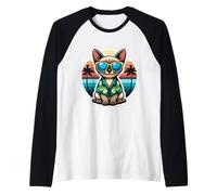 Oriental Cat Owner Summer Vibes Vacation Vacances Maman Lady Manche Raglan